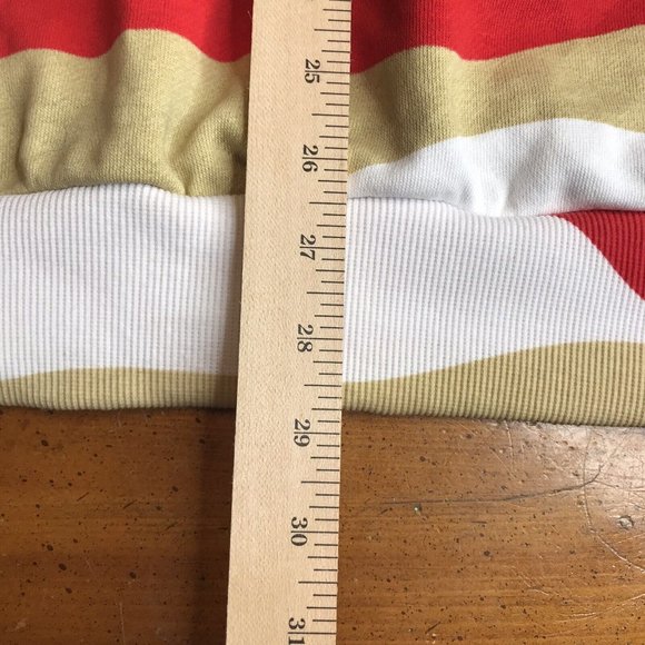 BKYS Yellow Sad Heart Angel Striped Long Sleeve Sweatshirt Mens 2XL Streetwear‎ - Picture 6 of 8